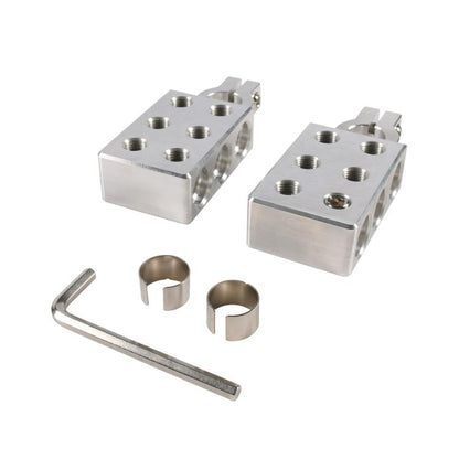 Pair 6-way Positive and Negative 4x0GA Battery Terminal Clamps with Wrench