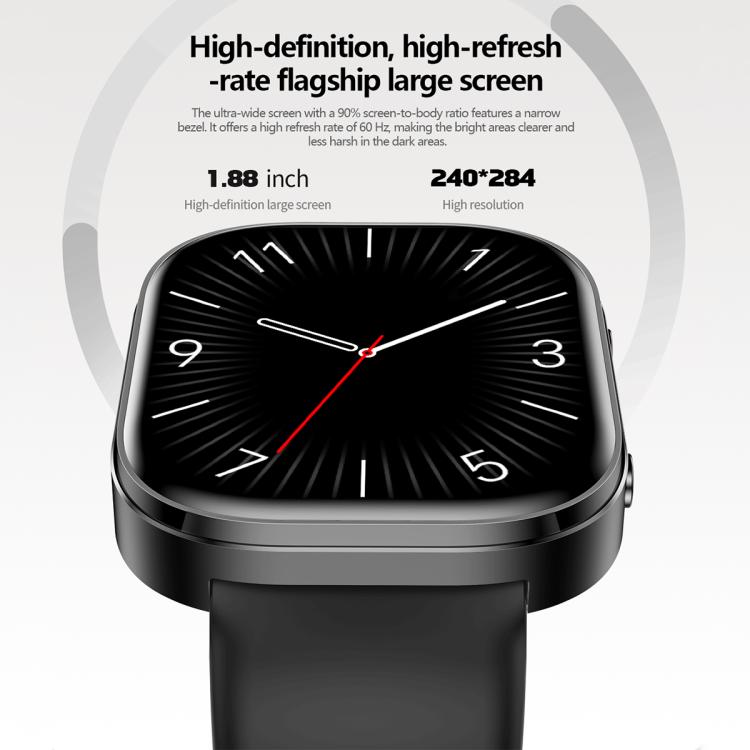 QS15 1.88 inch HD TFT Screen Smart Watch, Support Health Monitoring, Multiple Sports Modes