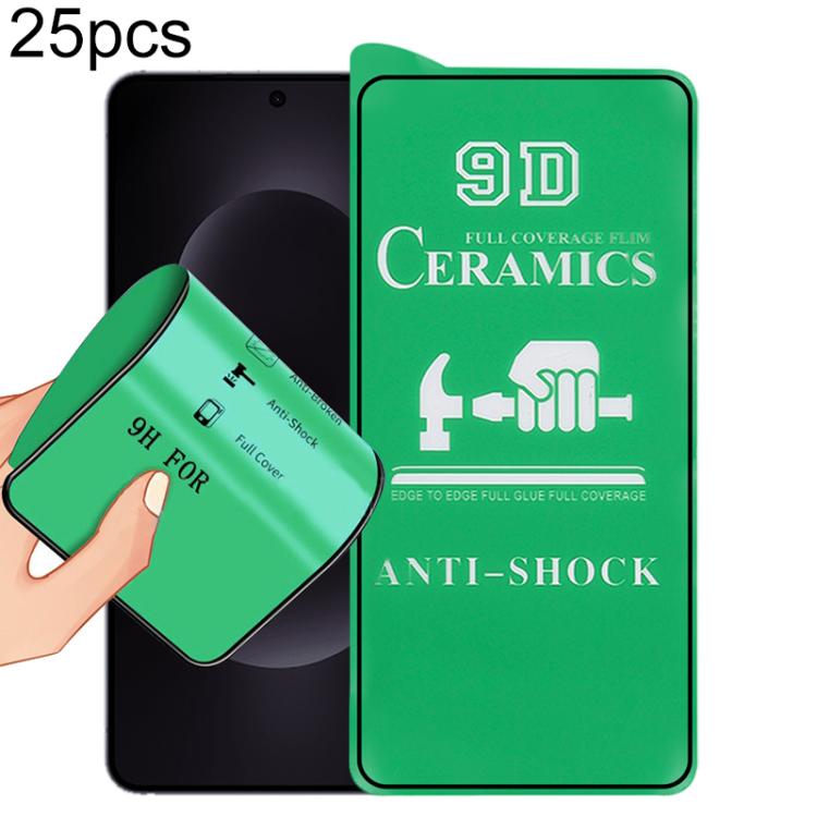 25pcs 9D Full Screen Full Glue Ceramic Film, For Samsung Galaxy S26+ 5G, For Samsung Galaxy S26 Edge 5G, For Samsung Galaxy S26 Ultra 5G, For Samsung Galaxy S26 5G, For Samsung Galaxy S25 Edge 5G, For Samsung Galaxy S25 5G, For Samsung Galaxy S25+ 5G  ...