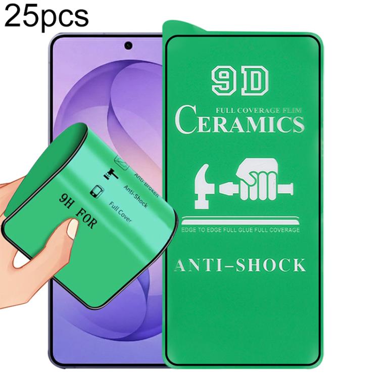 25pcs 9D Full Screen Full Glue Ceramic Film, For Samsung Galaxy S26+ 5G, For Samsung Galaxy S26 Edge 5G, For Samsung Galaxy S26 Ultra 5G, For Samsung Galaxy S26 5G, For Samsung Galaxy S25 Edge 5G, For Samsung Galaxy S25 5G, For Samsung Galaxy S25+ 5G  ...