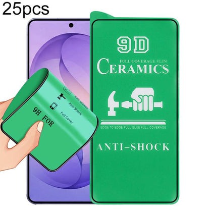 25pcs 9D Full Screen Full Glue Ceramic Film, For Samsung Galaxy S26+ 5G, For Samsung Galaxy S26 Edge 5G, For Samsung Galaxy S26 Ultra 5G, For Samsung Galaxy S26 5G, For Samsung Galaxy S25 Edge 5G, For Samsung Galaxy S25 5G, For Samsung Galaxy S25+ 5G  ...