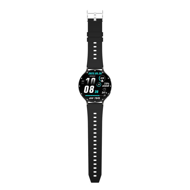 QS07 1.75 inch AMOLED Round Screen Smart Watch, Support Health Monitoring, Black Silicone Strap, Silver Silicone Strap, Gold Silicone Strap, Black Leather Strap, Silver Leather Strap, Gold Leather Strap, Black Bamboo Strap, Silver Bamboo Strap         ...
