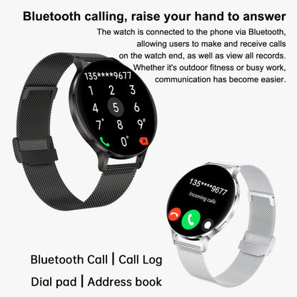 QS07 1.75 inch AMOLED Round Screen Smart Watch, Support Health Monitoring, Black Silicone Strap, Silver Silicone Strap, Gold Silicone Strap, Black Leather Strap, Silver Leather Strap, Gold Leather Strap, Black Bamboo Strap, Silver Bamboo Strap         ...