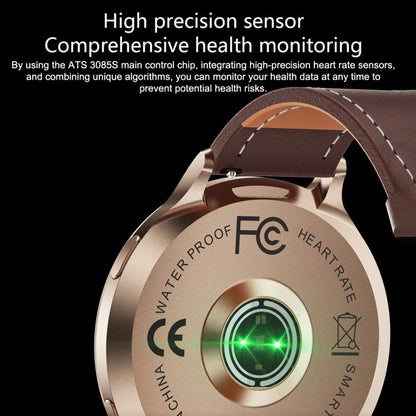 QS07 1.75 inch AMOLED Round Screen Smart Watch, Support Health Monitoring, Black Silicone Strap, Silver Silicone Strap, Gold Silicone Strap, Black Leather Strap, Silver Leather Strap, Gold Leather Strap, Black Bamboo Strap, Silver Bamboo Strap         ...