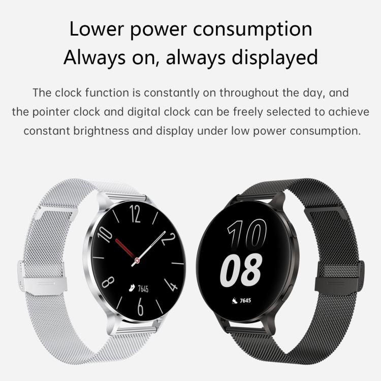 QS07 1.75 inch AMOLED Round Screen Smart Watch, Support Health Monitoring, Black Silicone Strap, Silver Silicone Strap, Gold Silicone Strap, Black Leather Strap, Silver Leather Strap, Gold Leather Strap, Black Bamboo Strap, Silver Bamboo Strap         ...