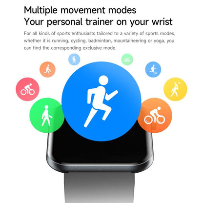 QS09 1.85 inch AMOLED Screen Ultra-Thin Smart Watch, Support Health Monitoring, Multiple Sports Modes