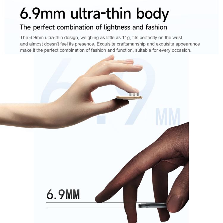 QS09 1.85 inch AMOLED Screen Ultra-Thin Smart Watch, Support Health Monitoring, Multiple Sports Modes