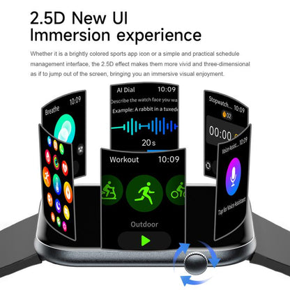 QS09 1.85 inch AMOLED Screen Ultra-Thin Smart Watch, Support Health Monitoring, Multiple Sports Modes