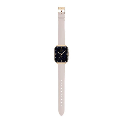 QS06 1.75 inch Square Screen Ultra-Thin Smart Calling Watch, Support Health Monitoring, Gold Silicone Strap, Pink Silicone Strap, Starlight Silicone Strap, Dark Gray Silicone Strap, Dark Gray Steel Strap, Gold Steel Strap
