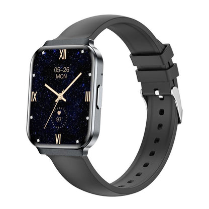 QS06 1.75 inch Square Screen Ultra-Thin Smart Calling Watch, Support Health Monitoring, Gold Silicone Strap, Pink Silicone Strap, Starlight Silicone Strap, Dark Gray Silicone Strap, Dark Gray Steel Strap, Gold Steel Strap