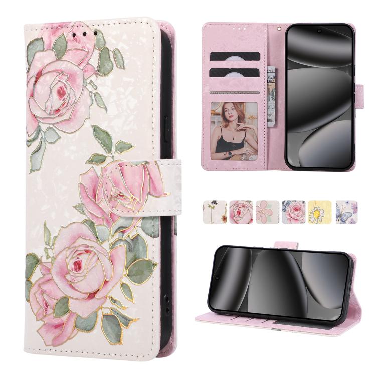 Bronzing Painting RFID Leather Phone Case, For Google Pixel 11 Pro XL, For Google Pixel 11 / 11 Pro, For Google Pixel 10a