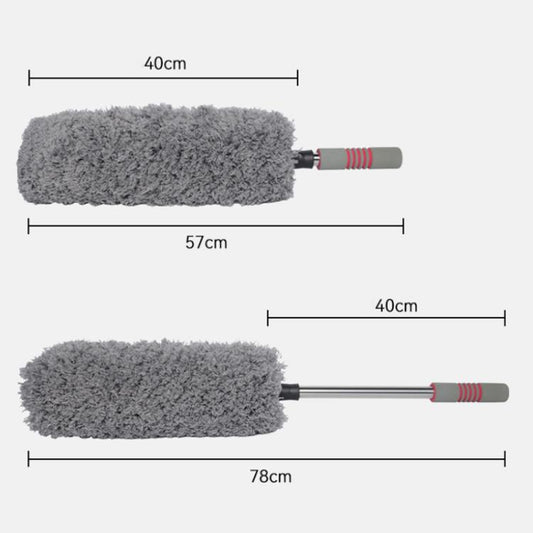Cepillo retráctil de microfibra para polvo y fregona de cera SUITU LS-447 para coche