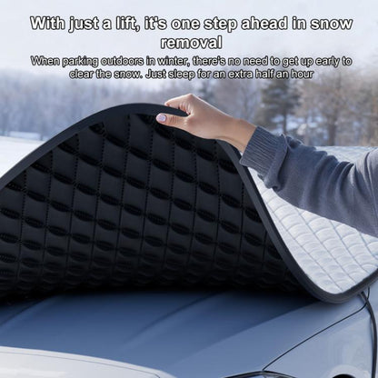 SUITU ST-4019 Car Aluminized Film Anti-Frost Snow and UV Protection Half Car Cover, Universal SUV Model, Universal Thickened SUV Model, Universal Hatchback, Universal Sedan, Universal Thickened Sedan