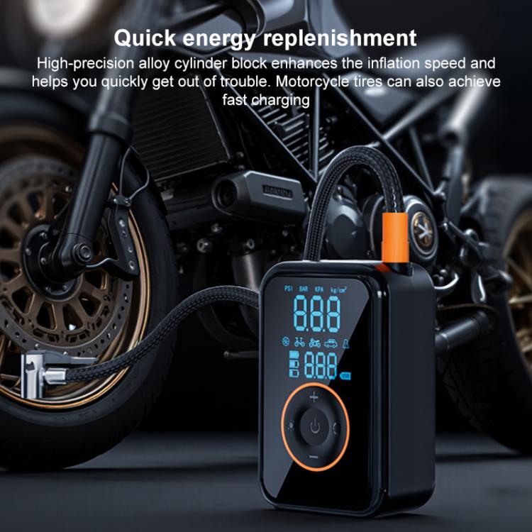 SUITU ST-5535B 4000mAh Pompe à air de voiture sans fil avec affichage numérique Gonfleur de pneu électrique intelligent