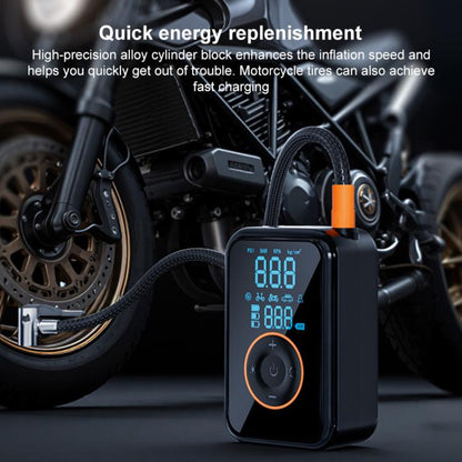 SUITU ST-5535B 4000mAh Pompe à air de voiture sans fil avec affichage numérique Gonfleur de pneu électrique intelligent