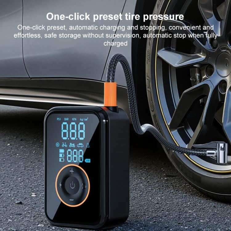 SUITU ST-5535B 4000mAh Pompe à air de voiture sans fil avec affichage numérique Gonfleur de pneu électrique intelligent