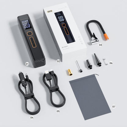 SUITU ST-5541 Pompe à air électrique portable sans fil avec double écran numérique pour voiture