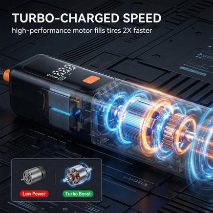 SUITU ST-5543 Pompe à air électrique gonfleur de pneu de voiture sans fil à affichage numérique, 4000mAh, 4500mAh