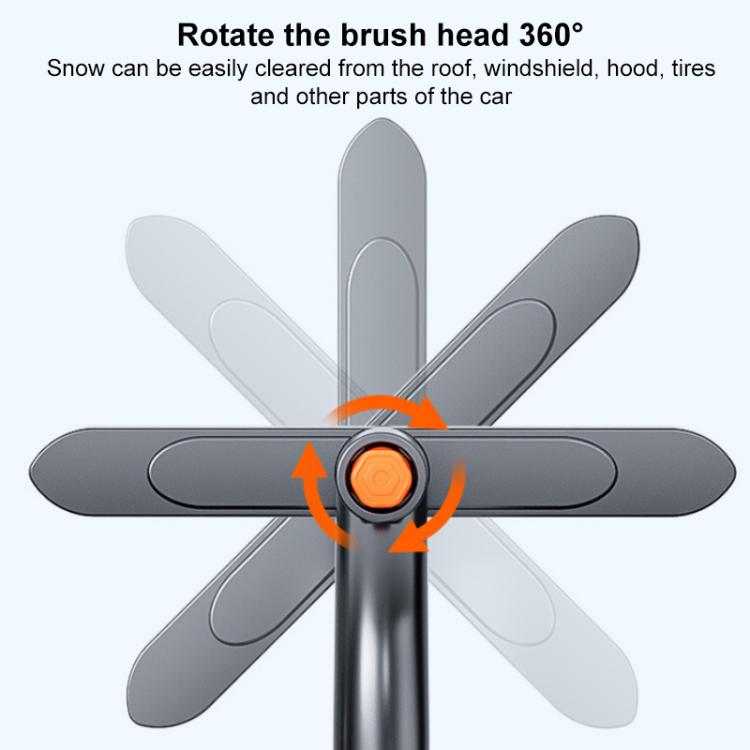 SUITU ST-3984 Multi-Functional 360 Degree Rotation Detachable and Retractable Snow Shovel Snow Brush