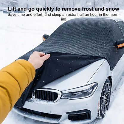 SUITU ST-3964 Universal Car Oxford Fabric Snowproof Sunshade Half Car Cover Protective Cover