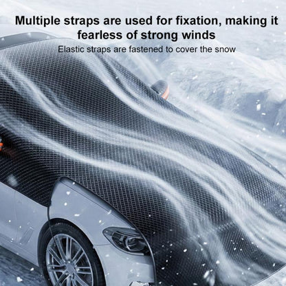SUITU ST-3964 Universal Car Oxford Fabric Snowproof Sunshade Half Car Cover Protective Cover