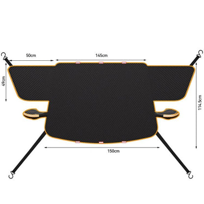 SUITU ST-3960 Universal Car Oxford Fabric Snow and Sun Protection Magnetic Front Windshield Half Cover