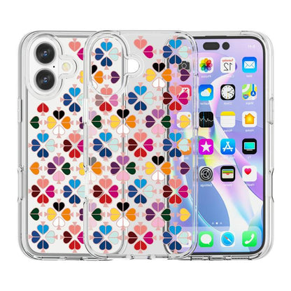 Transparent Crystal Red Heart Pattern Phone Case, For iPhone 17, For iPhone Air, For iPhone 16 Pro Max, For iPhone 16 Pro, For iPhone 16 Plus, For iPhone 16, For iPhone 15 Pro Max, For iPhone 15 Pro, For iPhone 15 Plus, For iPhone 15, For iPhone 14 Plu...