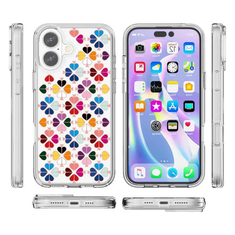 Transparent Crystal Red Heart Pattern Phone Case, For iPhone 17, For iPhone Air, For iPhone 16 Pro Max, For iPhone 16 Pro, For iPhone 16 Plus, For iPhone 16, For iPhone 15 Pro Max, For iPhone 15 Pro, For iPhone 15 Plus, For iPhone 15, For iPhone 14 Plu...