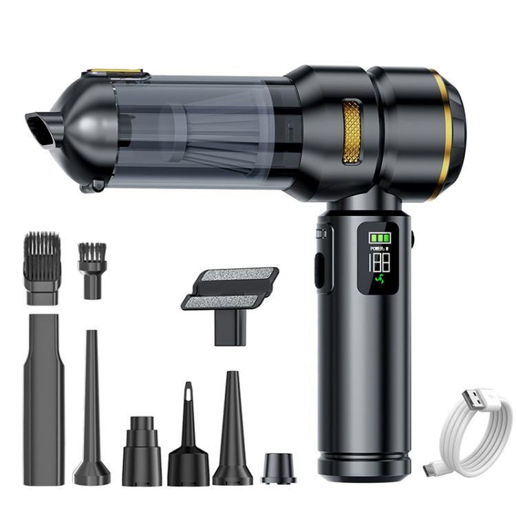 SUITU ST-6704APlus Car Digital Display Blow Suction Combo Vacuum Cleaner, One Touch Dustbin Emptying