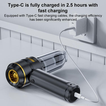 SUITU ST-6704BPlus Car Digital Display Blow Suction Combo Vacuum Cleaner, Extended Dustbin