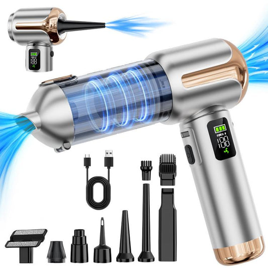 Aspirateur de voiture portable SUITU Digital Display, souffleur-aspirateur combiné, vidange du bac à poussière à une touche, bac à poussière étendu