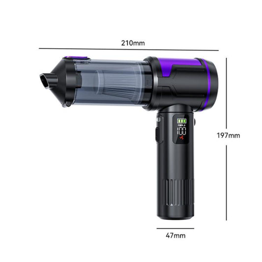SUITU ST-6708APlus Digital Display Handheld Blow Suction Combo Car Brushless Motor Vacuum Cleaner, ST-6708APlus
