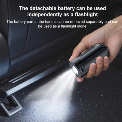 SUITU Handheld Blow Suction Combo Removable Battery Car Vacuum Cleaner, One Touch Dustbin Emptying, Extended Dustbin
