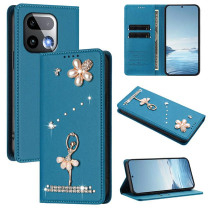 Ballet Girl Diamond Studded RFID Vegan Leather Phone Case, For Realme 16 Pro+ 5G Global, For Realme 16 Pro 5G Global, For Realme GT 8 Pro Global, For Realme P4x 5G, For Realme C71 4G India / Note 70 4G, For Realme C85 / 15x, For Realme C85 Pro 4G      ...