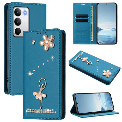 Ballet Girl Diamond Studded RFID Vegan Leather Phone Case, For Realme C71 4G Global, For Realme GT 7 5G Global, For Realme V70 5G / C75 5G, For Realme Narzo 80 Pro / 14 Pro 5G India, For Realme C75 4G Global / P3x 5G, For Realme Narzo 80x              ...