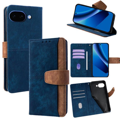 Color Stitching Skin Feel Leather RFID Blocking Phone Case, For Google Pixel 10a