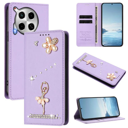 Ballet Girl Diamond Studded RFID Vegan Leather Phone Case, For Tecno Spark 20 Pro 5G, For Tecno Spark 10 Pro Magic Magenta, For Tecno Pova 6 / Pova 6 Pro, For Tecno Pova 6, For Tecno Camon 30 Pro, For Tecno Camon 30 Premier                             ...