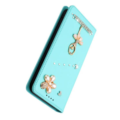 Ballet Girl Diamond Studded RFID Vegan Leather Phone Case, For Tecno Camon 20 Premier, For Tecno Camon 20 Pro 5G, For Tecno Camon 20 Pro 4G / Camon 20 4G, For Tecno Pop 7 Pro, For Tecno Spark 10 5G, For Tecno Spark 10C / Spark 10                       ...