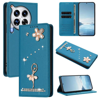 Ballet Girl Diamond Studded RFID Vegan Leather Phone Case, For Tecno Spark 20 Pro 5G, For Tecno Spark 10 Pro Magic Magenta, For Tecno Pova 6 / Pova 6 Pro, For Tecno Pova 6, For Tecno Camon 30 Pro, For Tecno Camon 30 Premier                             ...