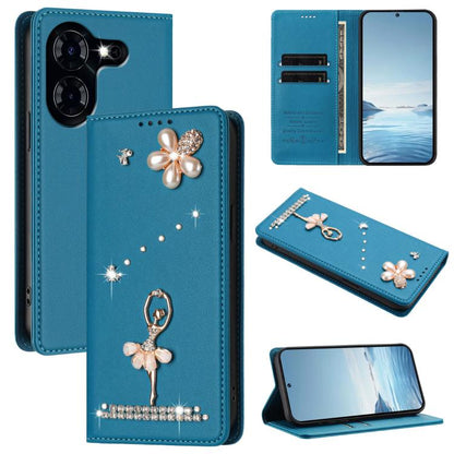 Ballet Girl Diamond Studded RFID Vegan Leather Phone Case, For Tecno Spark 20 Pro 5G, For Tecno Spark 10 Pro Magic Magenta, For Tecno Pova 6 / Pova 6 Pro, For Tecno Pova 6, For Tecno Camon 30 Pro, For Tecno Camon 30 Premier                             ...