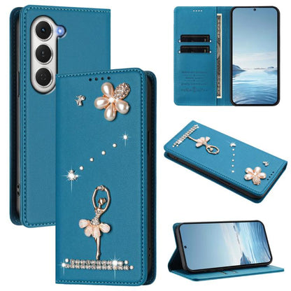 Ballet Girl Diamond Studded RFID Vegan Leather Phone Case, For Tecno Spark Go 3, For Tecno Pova Slim / Spark Slim, For Tecno Spark Go 2024 / Spark 20, For Tecno Spark 40C, For Tecno Pova 7 Pro 5G, For Tecno Pop 10, For Tecno Spark 40 Pro+ 4G           ...