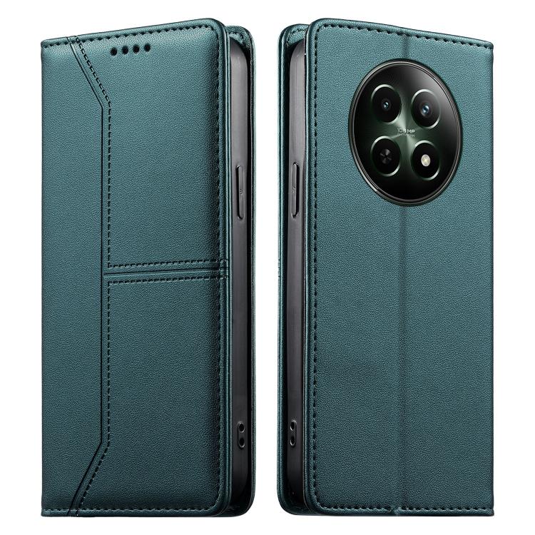 Stitched Line Magnetic RFID Vegan Leather Phone Case, For Realme 16T 5G, For Realme C100 4G, For Realme C83 5G / C85 5G / 15x 5G India, For Realme 16 5G, For Realme 16 Pro+ 5G, For Realme 16 Pro 5G, For Realme C85 Pro 4G, For Realme 15T 5G             ...