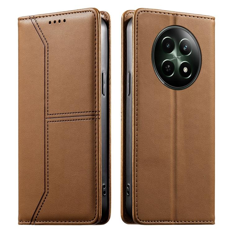 Stitched Line Magnetic RFID Vegan Leather Phone Case, For Realme 16T 5G, For Realme C100 4G, For Realme C83 5G / C85 5G / 15x 5G India, For Realme 16 5G, For Realme 16 Pro+ 5G, For Realme 16 Pro 5G, For Realme C85 Pro 4G, For Realme 15T 5G             ...