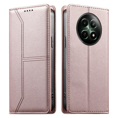 Stitched Line Magnetic RFID Vegan Leather Phone Case, For Realme 16T 5G, For Realme C100 4G, For Realme C83 5G / C85 5G / 15x 5G India, For Realme 16 5G, For Realme 16 Pro+ 5G, For Realme 16 Pro 5G, For Realme C85 Pro 4G, For Realme 15T 5G             ...