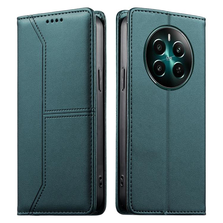 Stitched Line Magnetic RFID Vegan Leather Phone Case, For Realme 16T 5G, For Realme C100 4G, For Realme C83 5G / C85 5G / 15x 5G India, For Realme 16 5G, For Realme 16 Pro+ 5G, For Realme 16 Pro 5G, For Realme C85 Pro 4G, For Realme 15T 5G             ...