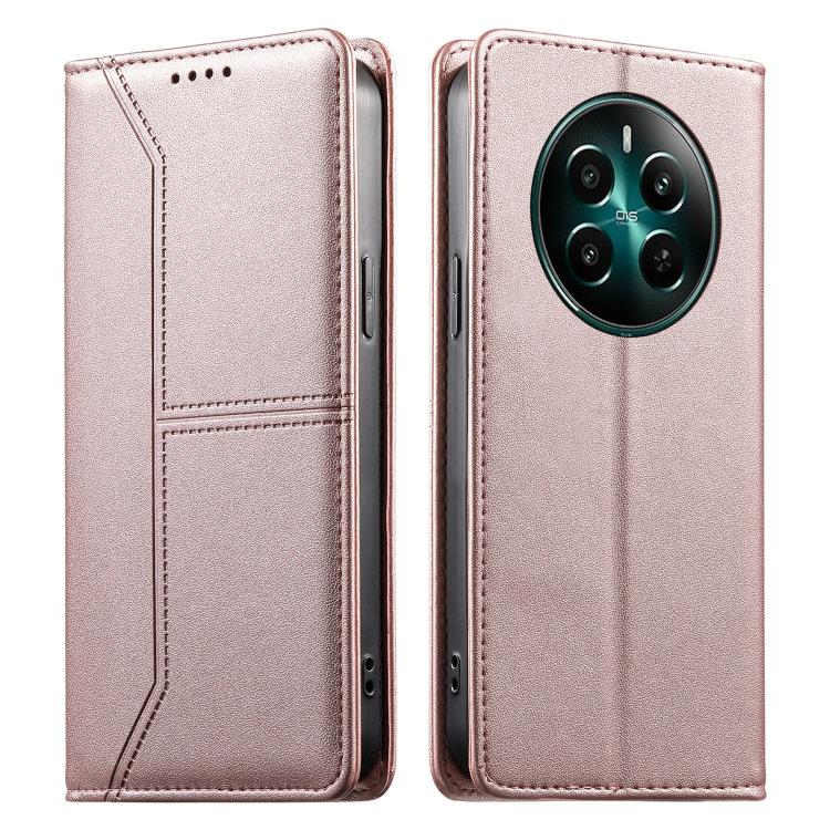 Stitched Line Magnetic RFID Vegan Leather Phone Case, For Realme 16T 5G, For Realme C100 4G, For Realme C83 5G / C85 5G / 15x 5G India, For Realme 16 5G, For Realme 16 Pro+ 5G, For Realme 16 Pro 5G, For Realme C85 Pro 4G, For Realme 15T 5G             ...