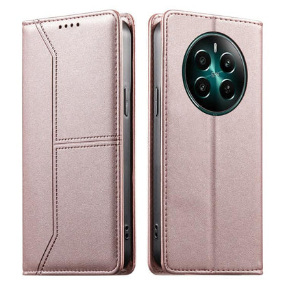 Stitched Line Magnetic RFID Vegan Leather Phone Case, For Realme 16T 5G, For Realme C100 4G, For Realme C83 5G / C85 5G / 15x 5G India, For Realme 16 5G, For Realme 16 Pro+ 5G, For Realme 16 Pro 5G, For Realme C85 Pro 4G, For Realme 15T 5G             ...