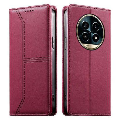 Stitched Line Magnetic RFID Vegan Leather Phone Case, For Realme 16T 5G, For Realme C100 4G, For Realme C83 5G / C85 5G / 15x 5G India, For Realme 16 5G, For Realme 16 Pro+ 5G, For Realme 16 Pro 5G, For Realme C85 Pro 4G, For Realme 15T 5G             ...