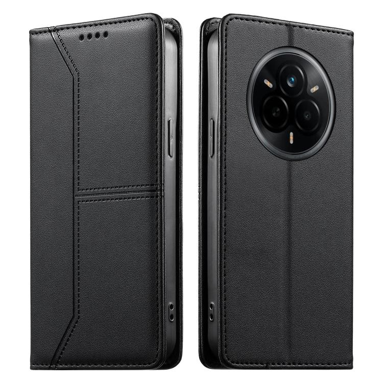 Stitched Line Magnetic RFID Vegan Leather Phone Case, For Realme 16T 5G, For Realme C100 4G, For Realme C83 5G / C85 5G / 15x 5G India, For Realme 16 5G, For Realme 16 Pro+ 5G, For Realme 16 Pro 5G, For Realme C85 Pro 4G, For Realme 15T 5G             ...