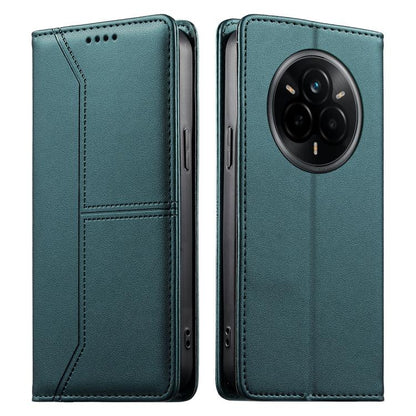 Stitched Line Magnetic RFID Vegan Leather Phone Case, For Realme 16T 5G, For Realme C100 4G, For Realme C83 5G / C85 5G / 15x 5G India, For Realme 16 5G, For Realme 16 Pro+ 5G, For Realme 16 Pro 5G, For Realme C85 Pro 4G, For Realme 15T 5G             ...